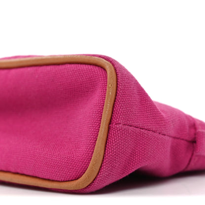 Hermes Cotton Canvas Mini Mini Bolide Travel Cosmetic Pouch Hibiscus 9 of 9