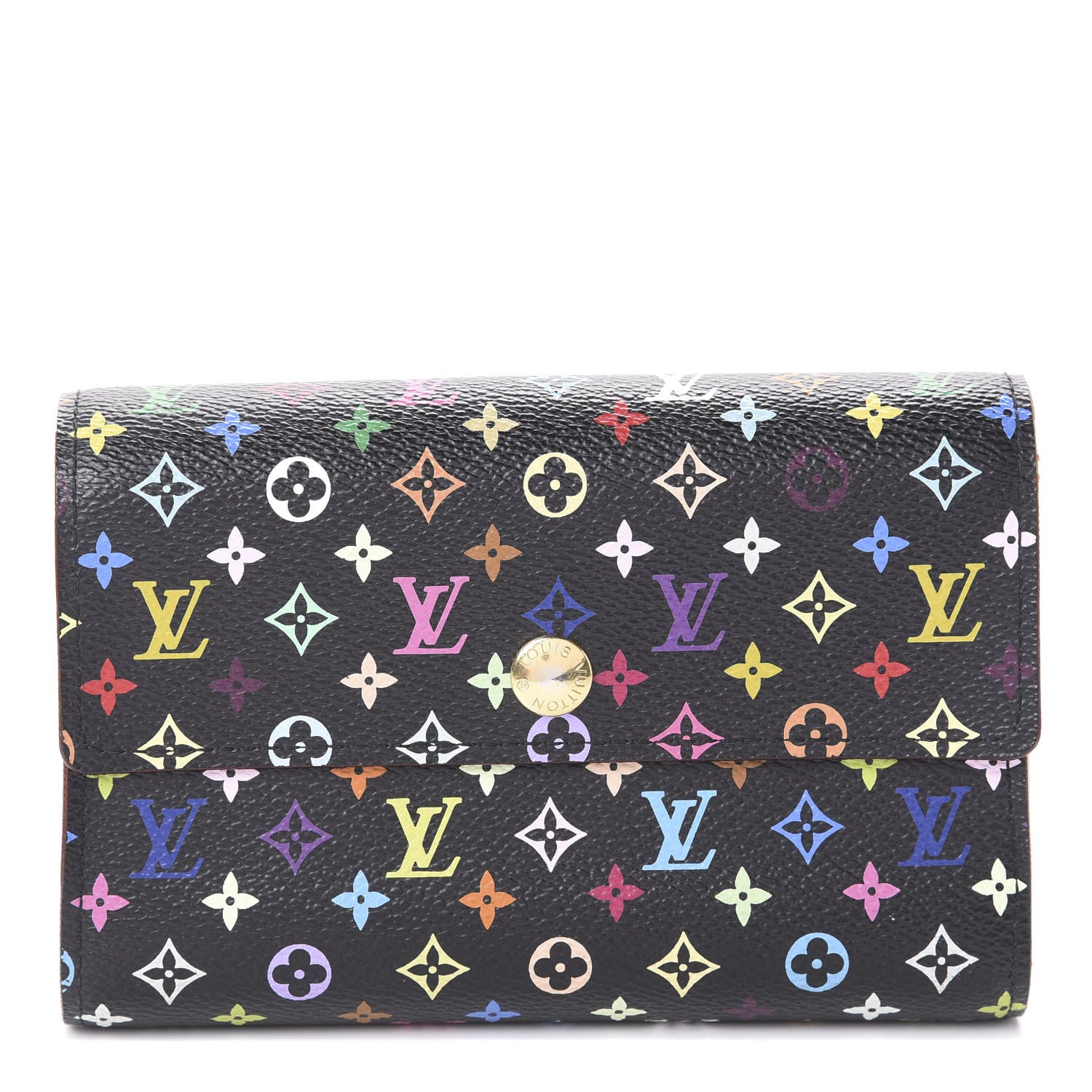 Louis Vuitton Monogram Multicolor Alexandra Wallet Black 1 of 6