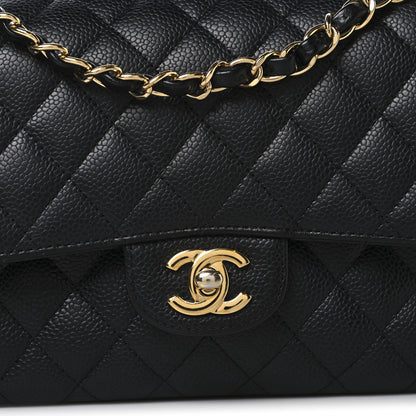 Chanel Caviar Quilted Medium Double Flap Black 8 of 11