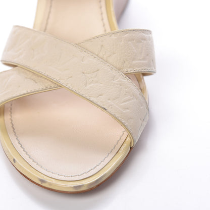 Louis Vuitton Monogram Wedge Sandals 41 White 15 of 23