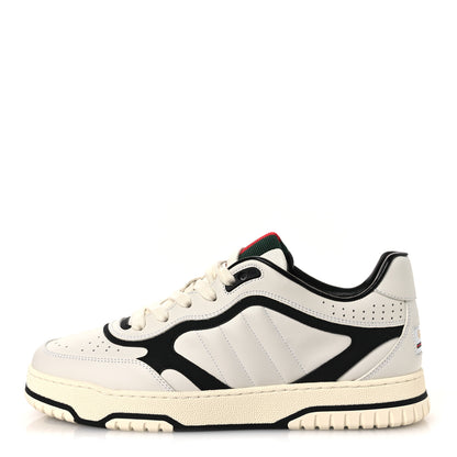Gucci Sparrow Calfskin Mens Re-Web Sneakers 8 Green White Black 1 of 12