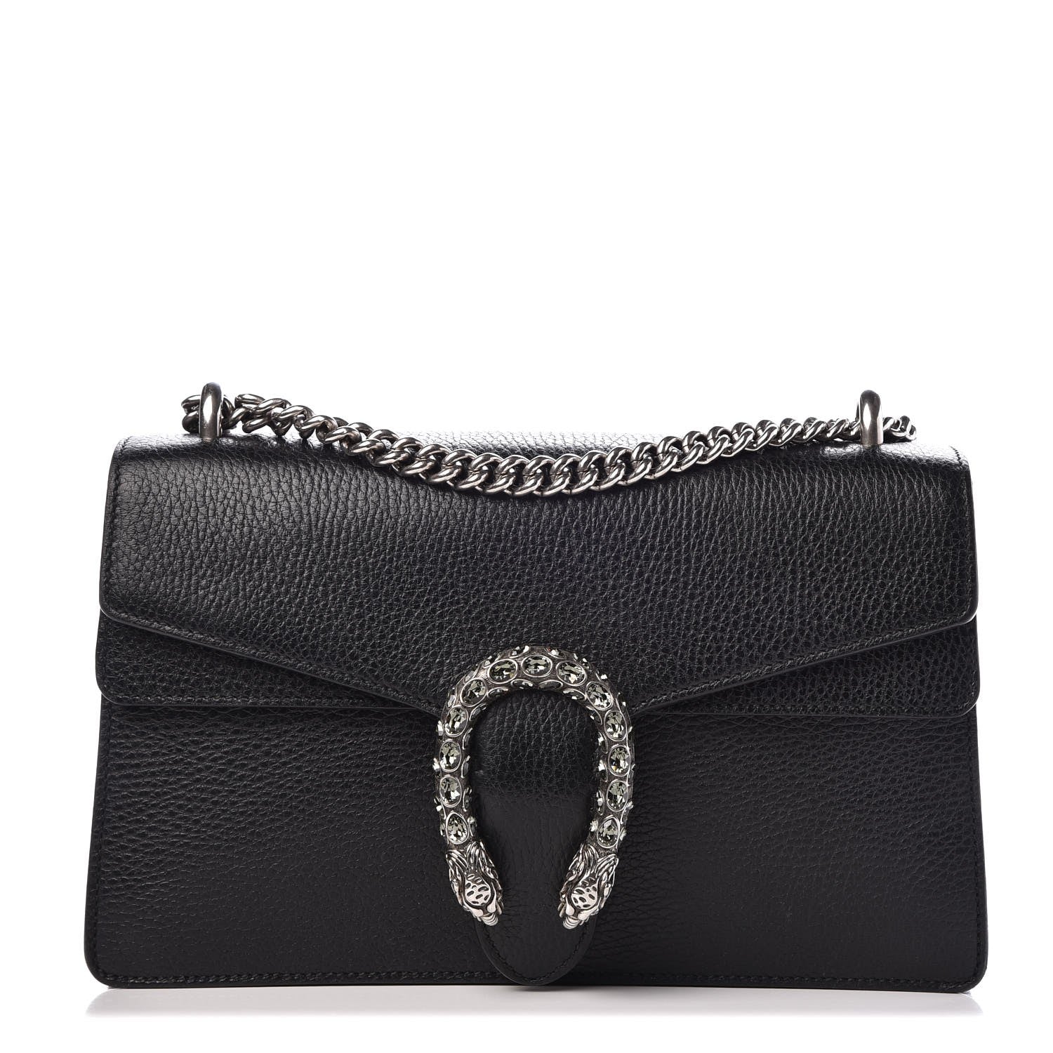 Gucci Pebbled Calfskin Small Dionysus Shoulder Bag Black 1 of 7