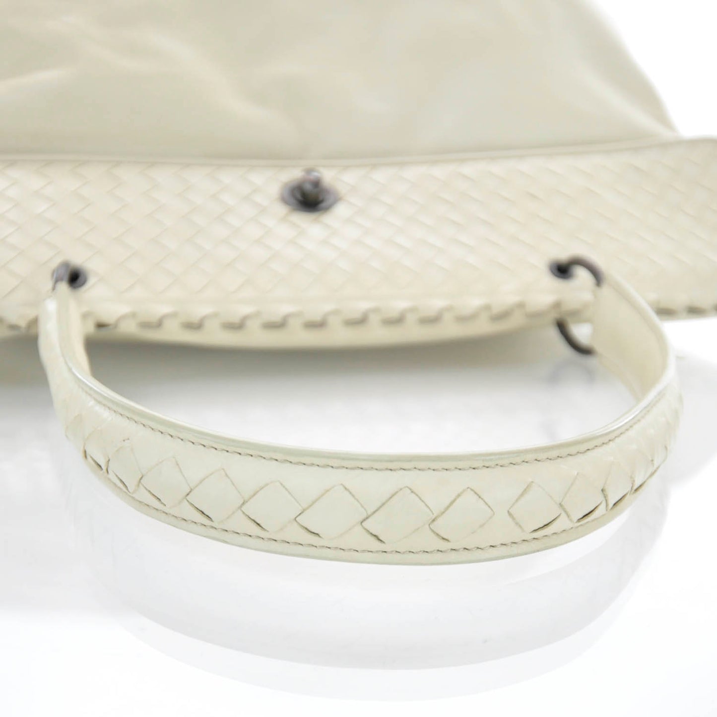 Leather Plume Intrecciato Tote
