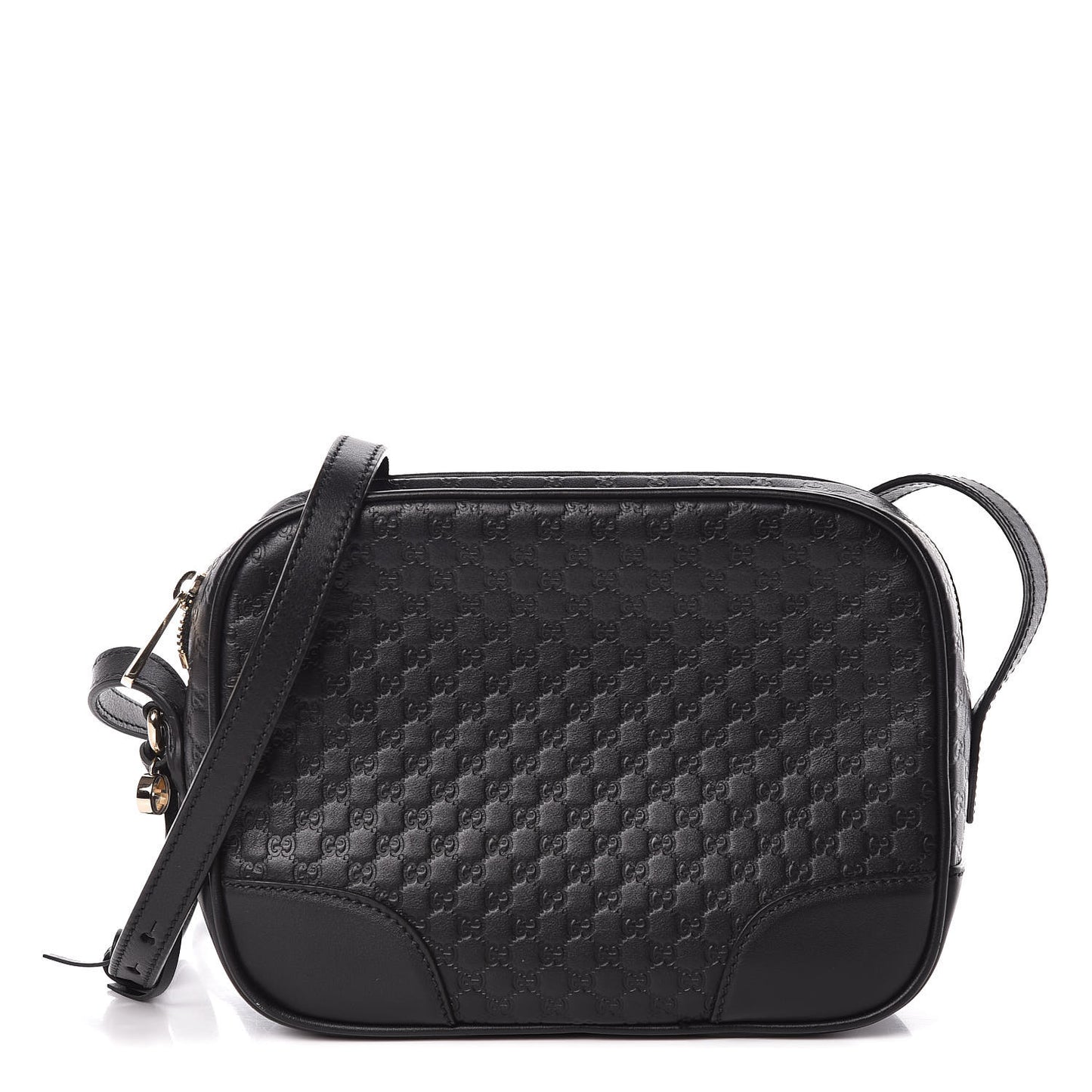 Microguccissima Mini Bree Messenger Bag Black
