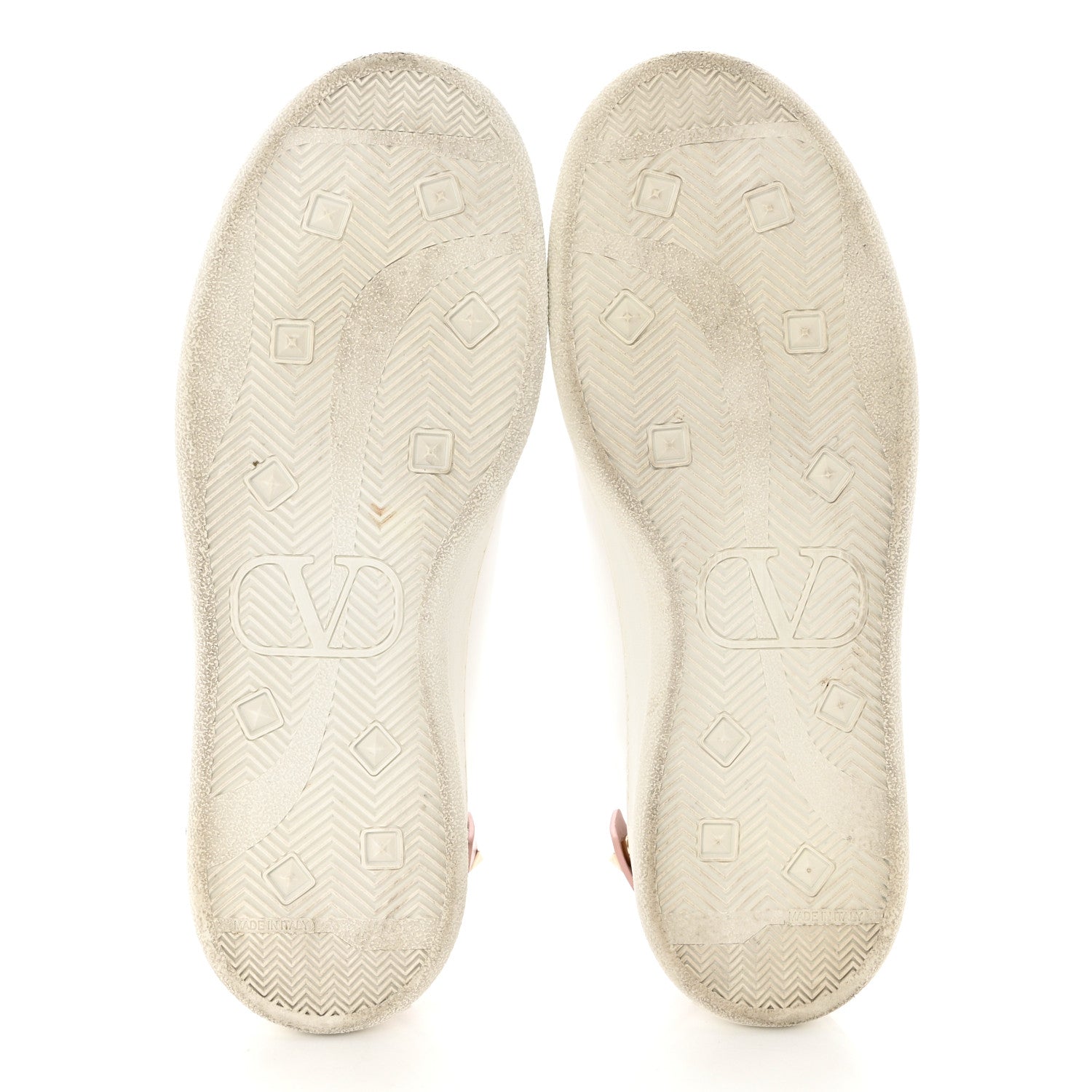 Valentino Garavani Calfskin Womens Backnet Sneakers 38.5 White Pink 5 of 9