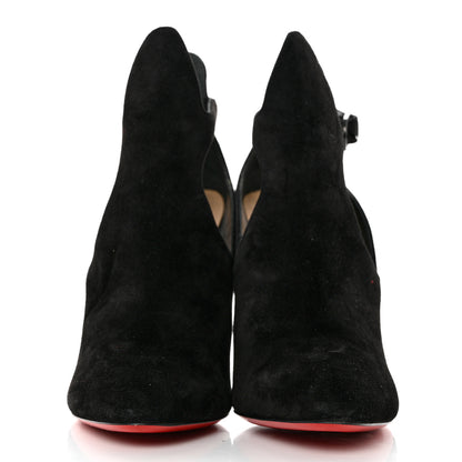 Christian Louboutin Veau Velours Canadada 100 Booties 36.5 Black 2 of 8