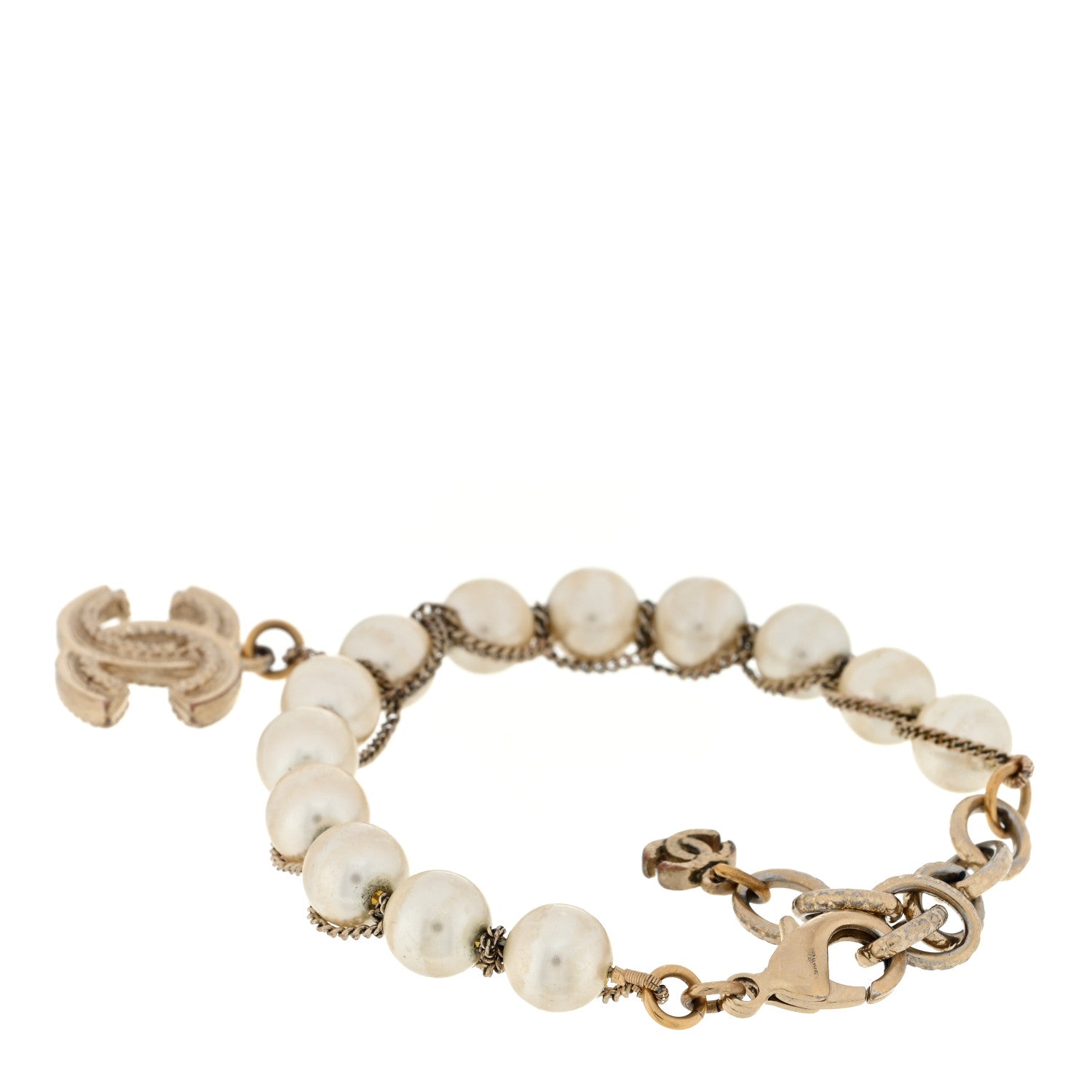 Chanel Pearl CC Bracelet Gold 2 of 3