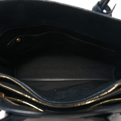 Saint Laurent Grained Calfskin Small Sac De Jour Navy 5 of 13