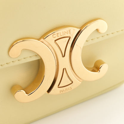 Celine Shiny Calfskin Mini Triomphe Pollen 12 of 13