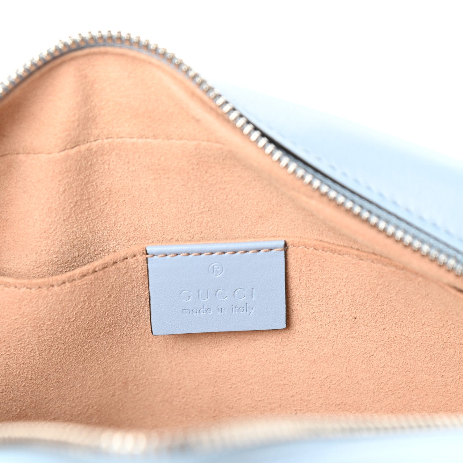Gucci Calfskin Matelasse Small GG Marmont Chain Shoulder Bag Porcelain Light Blue 6 of 9