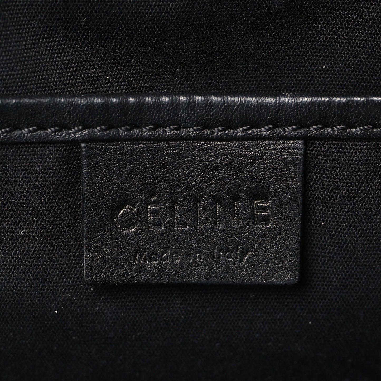 Pebbled Calfskin Nano Luggage Black