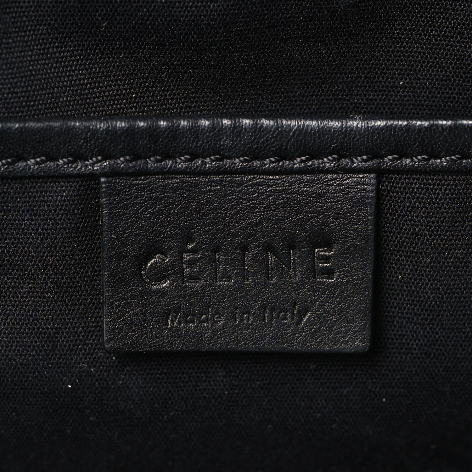Celine Pebbled Calfskin Nano Luggage Black 6 of 10