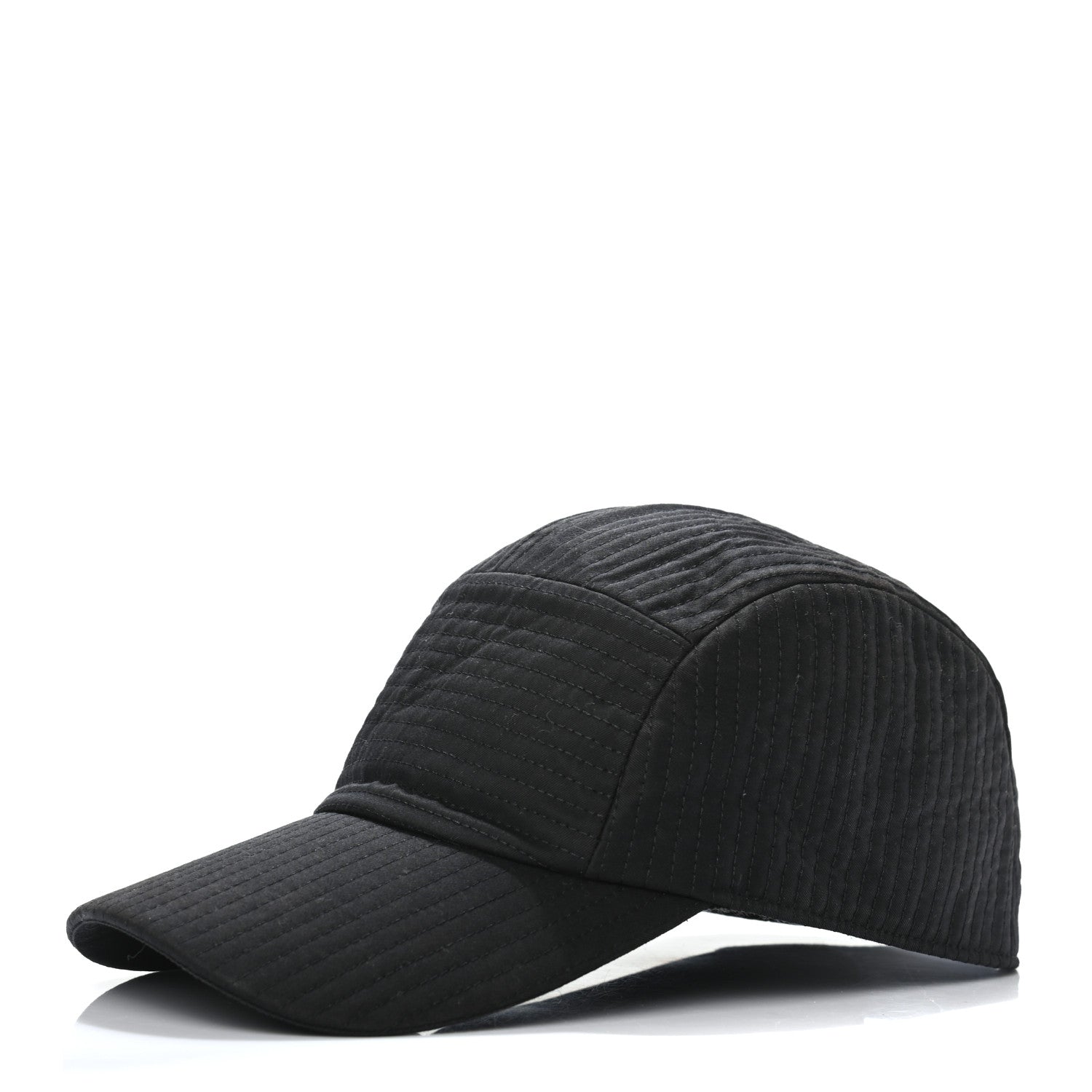 Hermes Cotton Viscose Stitched Hat 60 Black 1 of 8