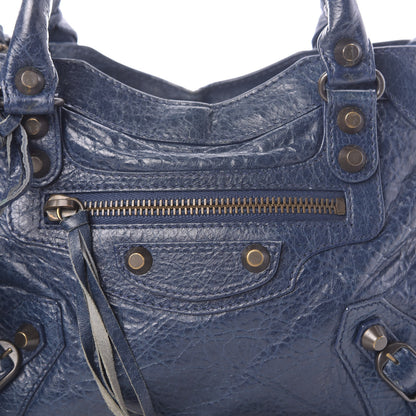 Balenciaga Agneau Classic Hardware Mini City Bleu Mineral 8 of 14