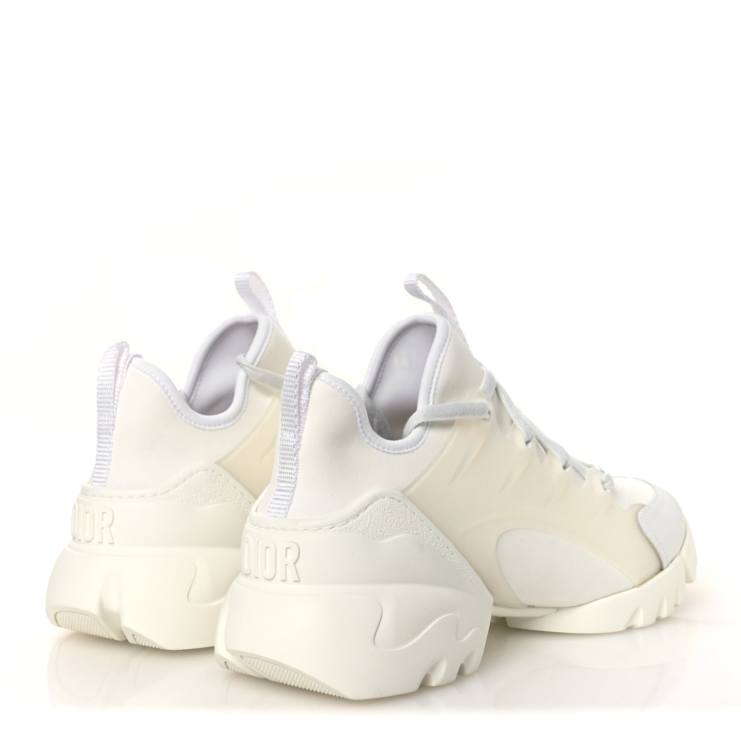 Technical Fabric Rubber Womens D-Connect Sneakers 39.5 White