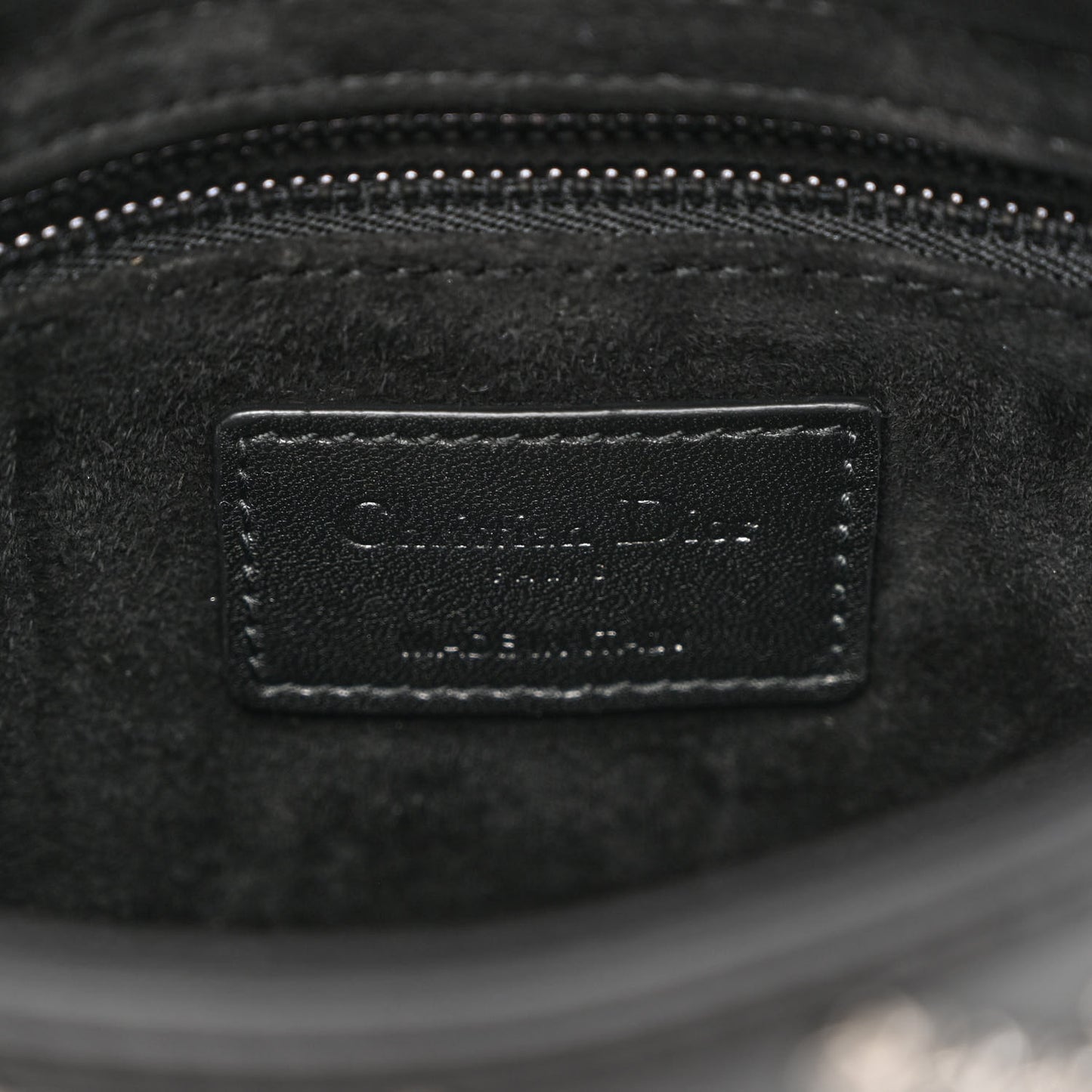 Lambskin Cannage Lucky Star Studded Mini Lady Dior Black Black