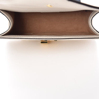 Gucci Calfskin Mini Sylvie Chain Shoulder Bag White 5 of 7
