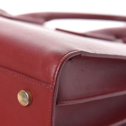 Saint Laurent Calfskin Small Sac De Jour Oxblood 11 of 21