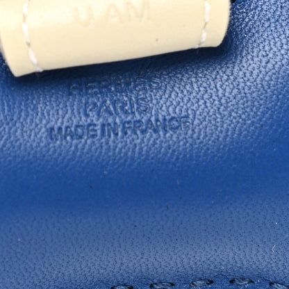 Hermes Milo Lambskin Grigri Rodeo Horse Bag Charm PM Bleu France Black Craie 3 of 5