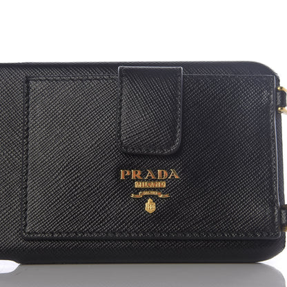 Prada Saffiano Metal iPhone XS Max Case Black 3 of 4