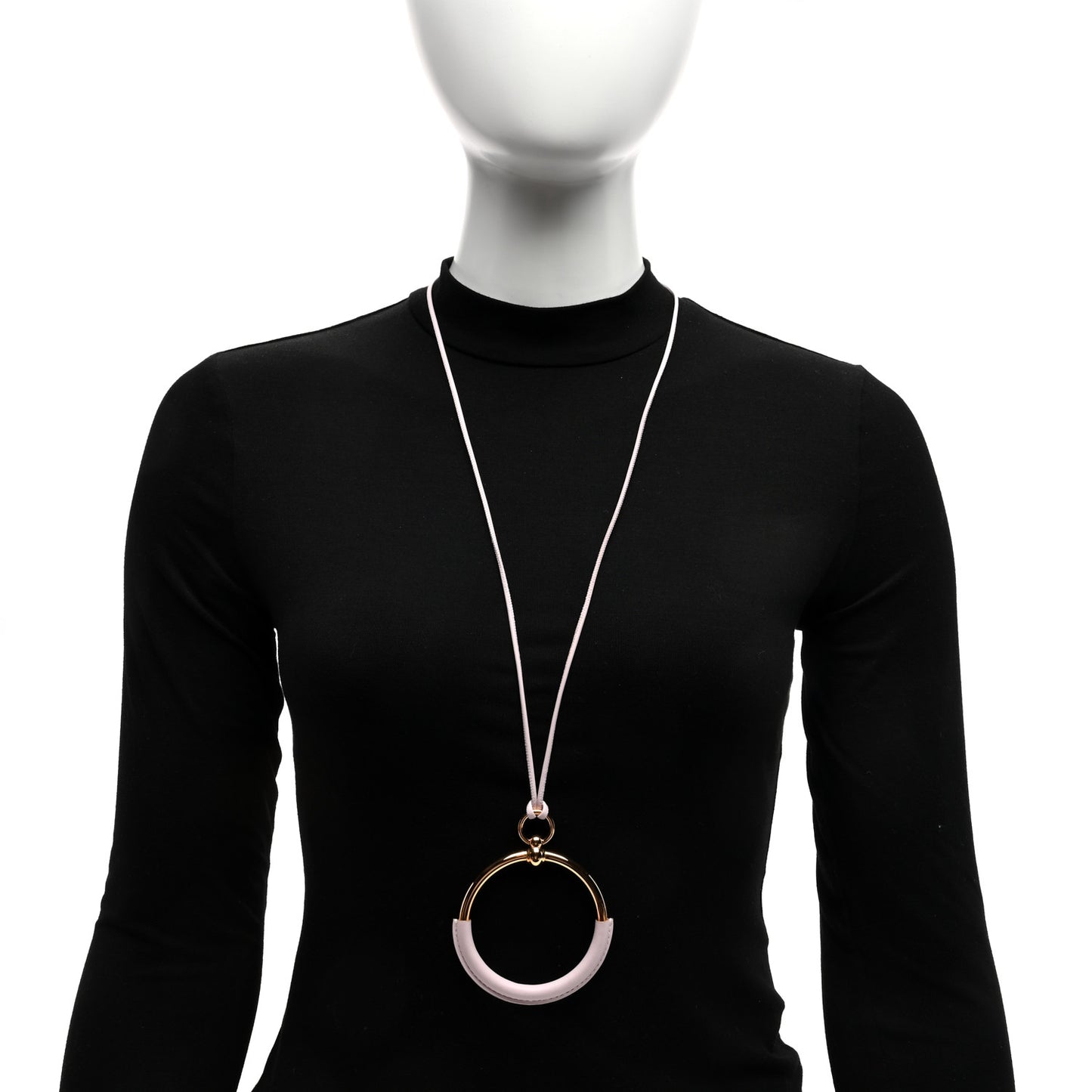 Swift Grand Loop Pendant Necklace Mauve Sylvestre