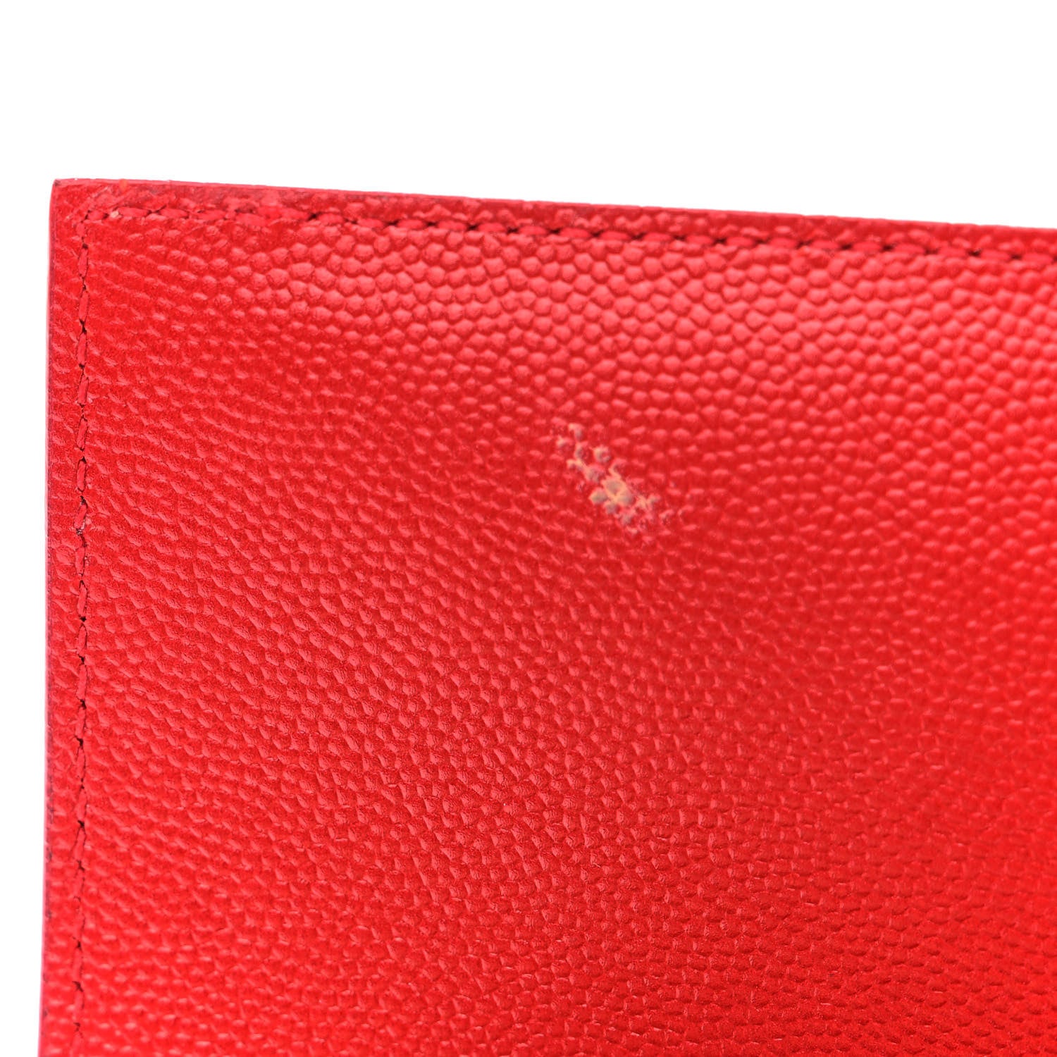 Saint Laurent Grain De Poudre Small Monogram Kate Satchel Red 10 of 10