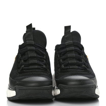 Chanel Fabric Calfskin Suede CC Sneakers 36 Black 2 of 8