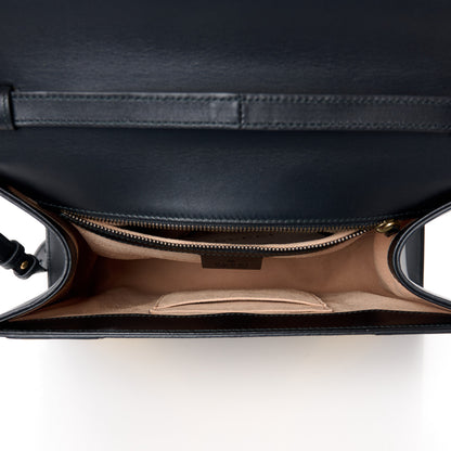 Gucci Nappa GG Supreme Monogram Medium Osiride Top Handle Bag Black Oro Vecchio Beige Ebony 5 of 11