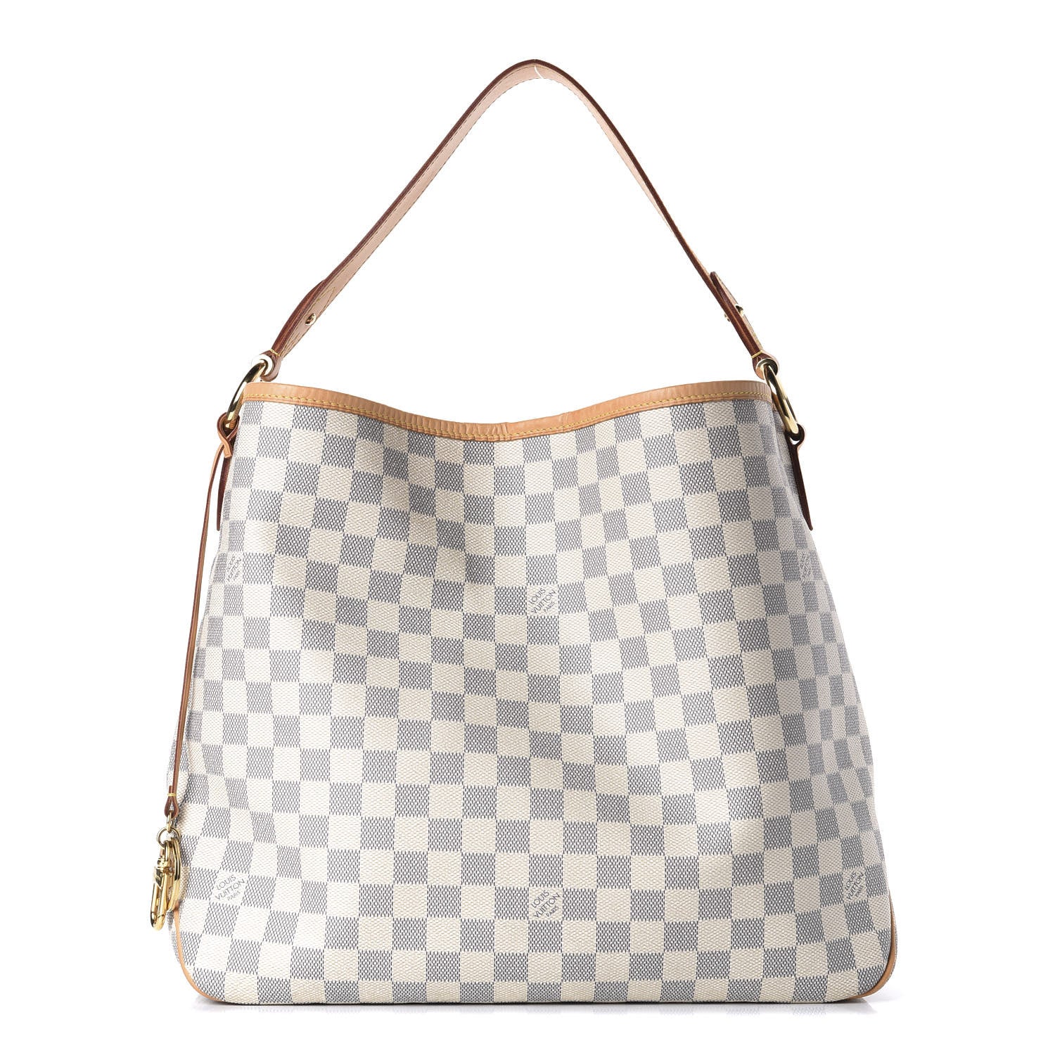 Louis Vuitton Damier Azur Delightful MM Rose Ballerine 1 of 10