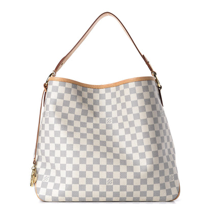 Louis Vuitton Damier Azur Delightful MM Rose Ballerine 1 of 10