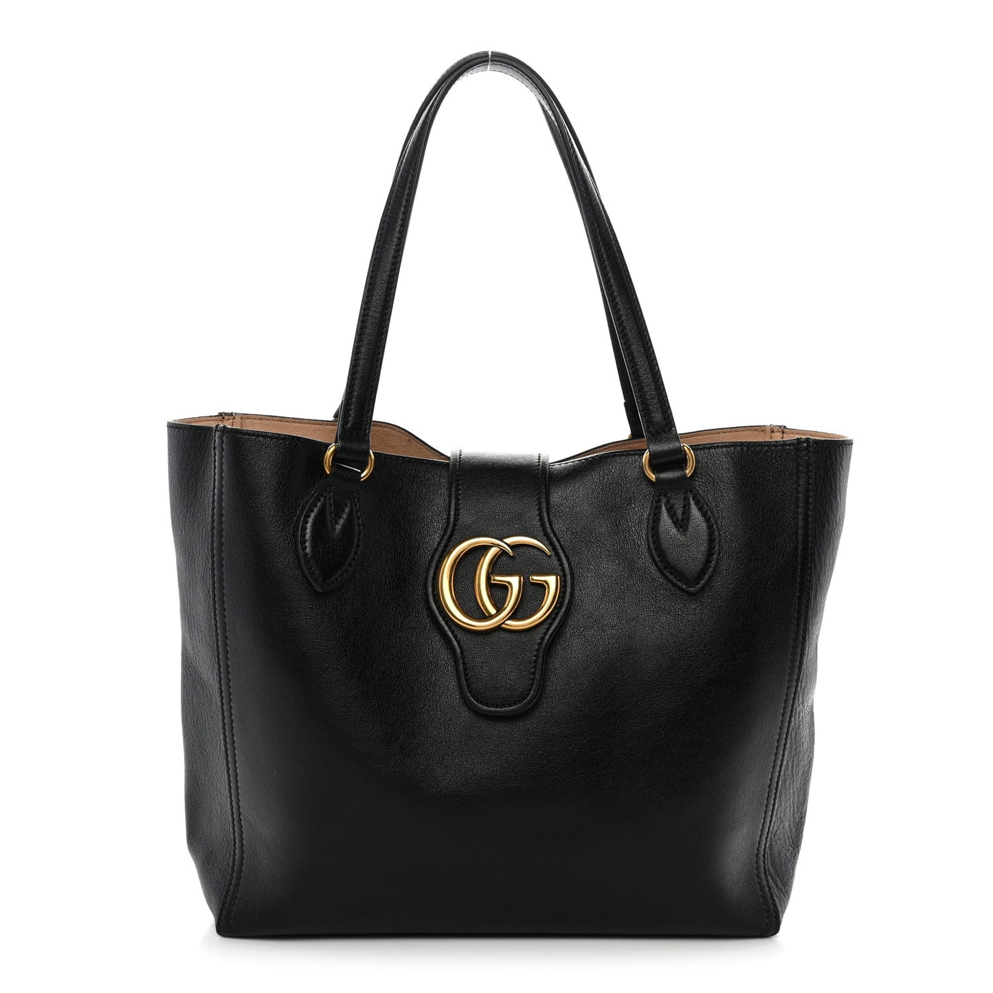 New Sakai Calfskin Lux Small Dahlia Tote Black