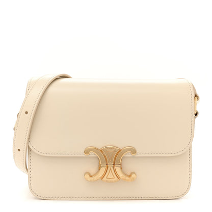 Celine Shiny Calfskin Small Triomphe Vanilla 1 of 14