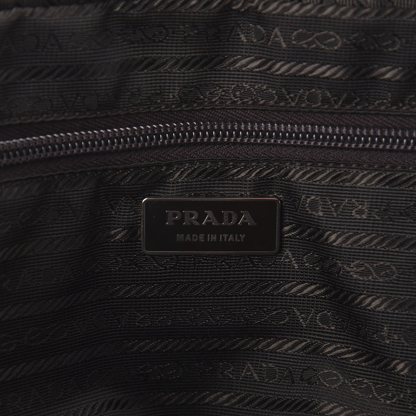 Tessuto Nylon Calfskin Lizard Embossed Tote Ebano
