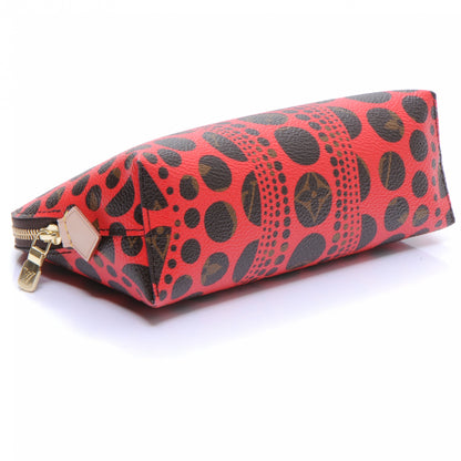 Louis Vuitton Monogram Kusama Pumpkin Dots Cosmetic Pouch Red 5 of 8