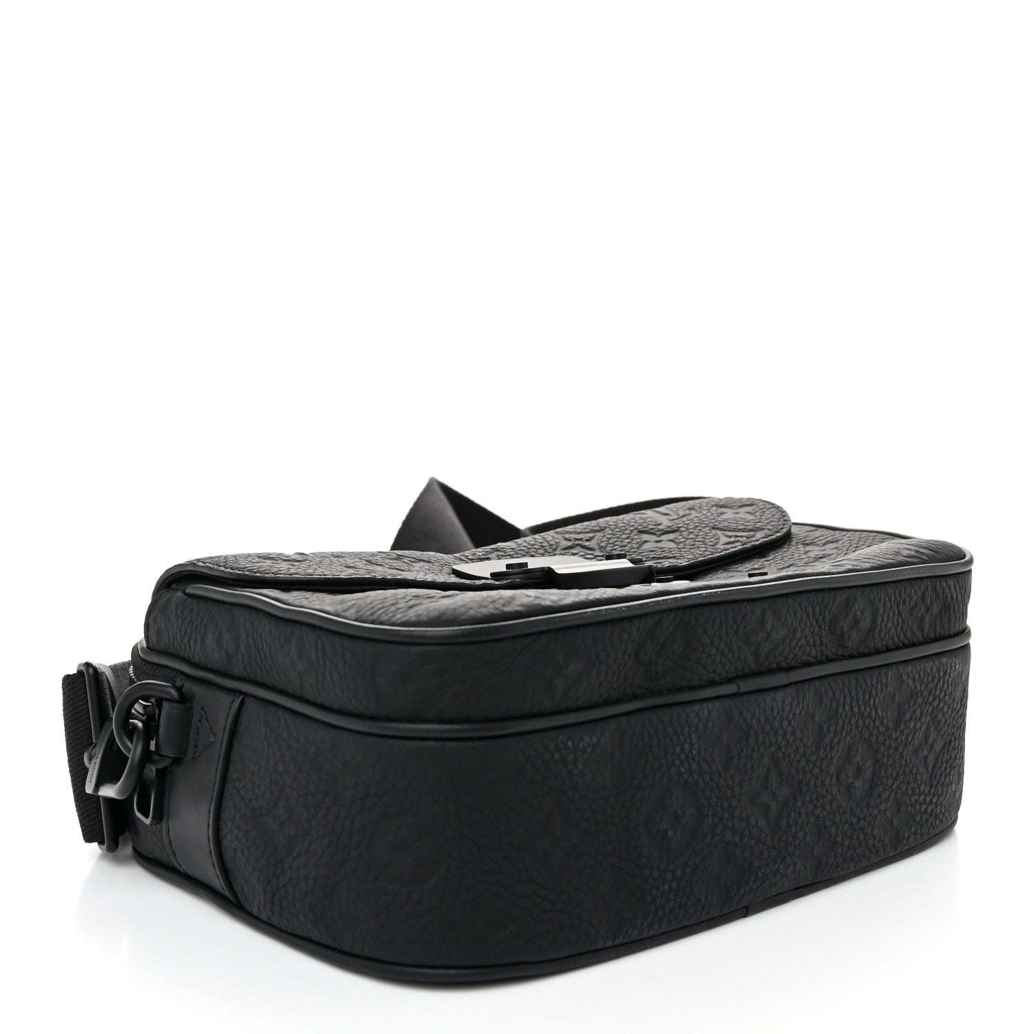 Louis Vuitton Taurillon Monogram S Lock Messenger Black 4 of 10