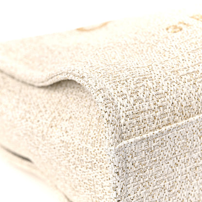 Chanel Lurex Boucle Small Deauville Tote Ivory 8 of 12