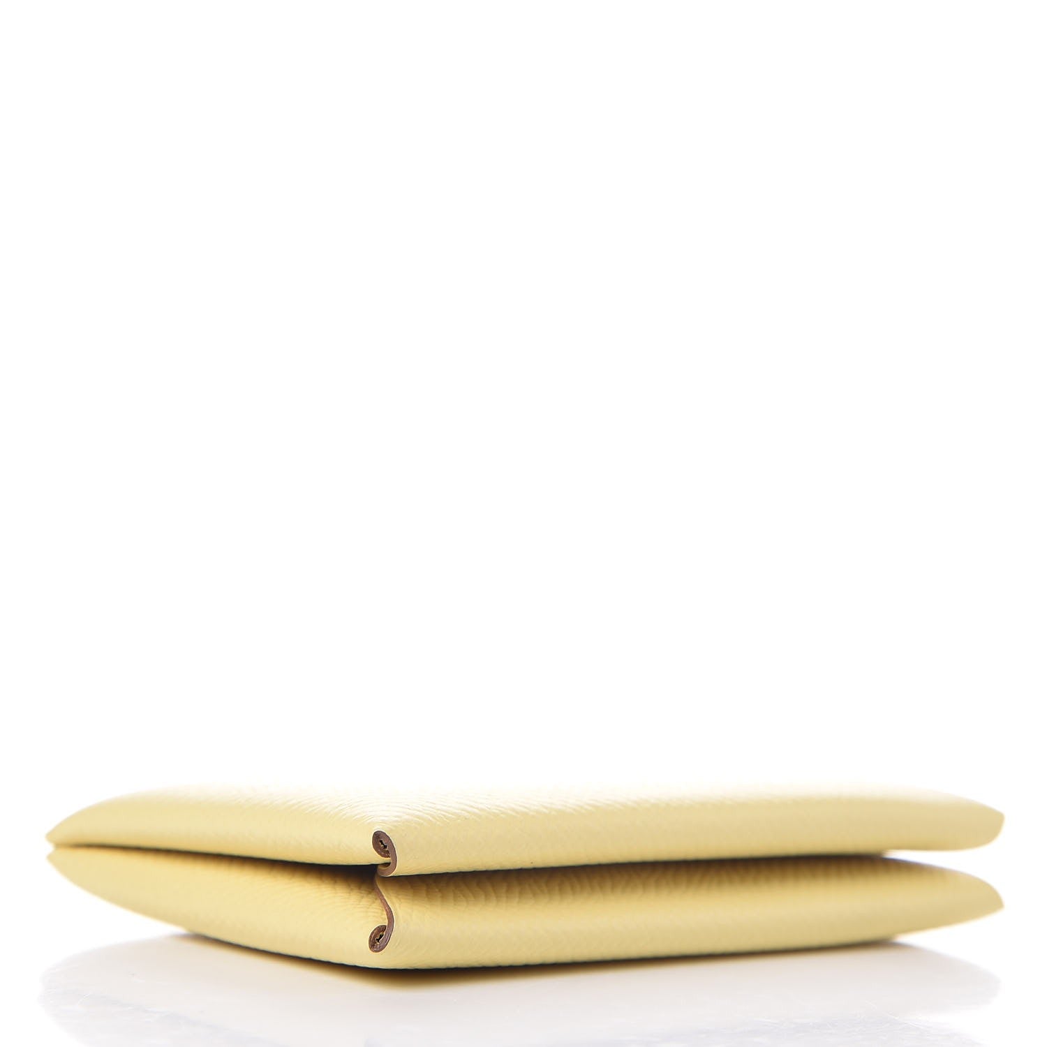 Hermes Epsom Calvi Card Case Jaune Poussin 4 of 8
