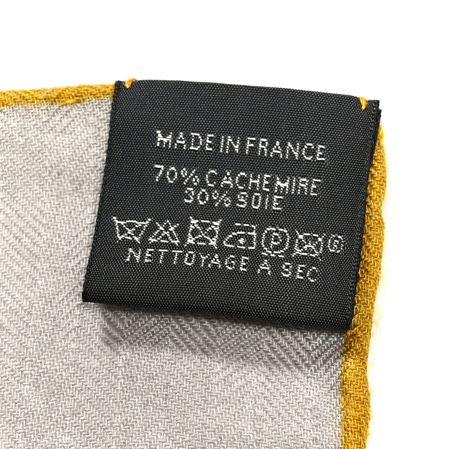 Cashmere Silk Paddock Shawl 140 Gris Fonce