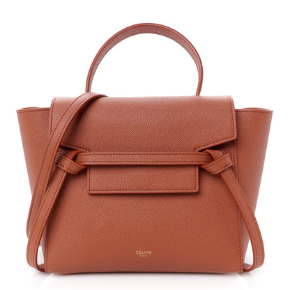 Celine Grained Calfskin Nano Belt Bag Terracotta 1 of 11