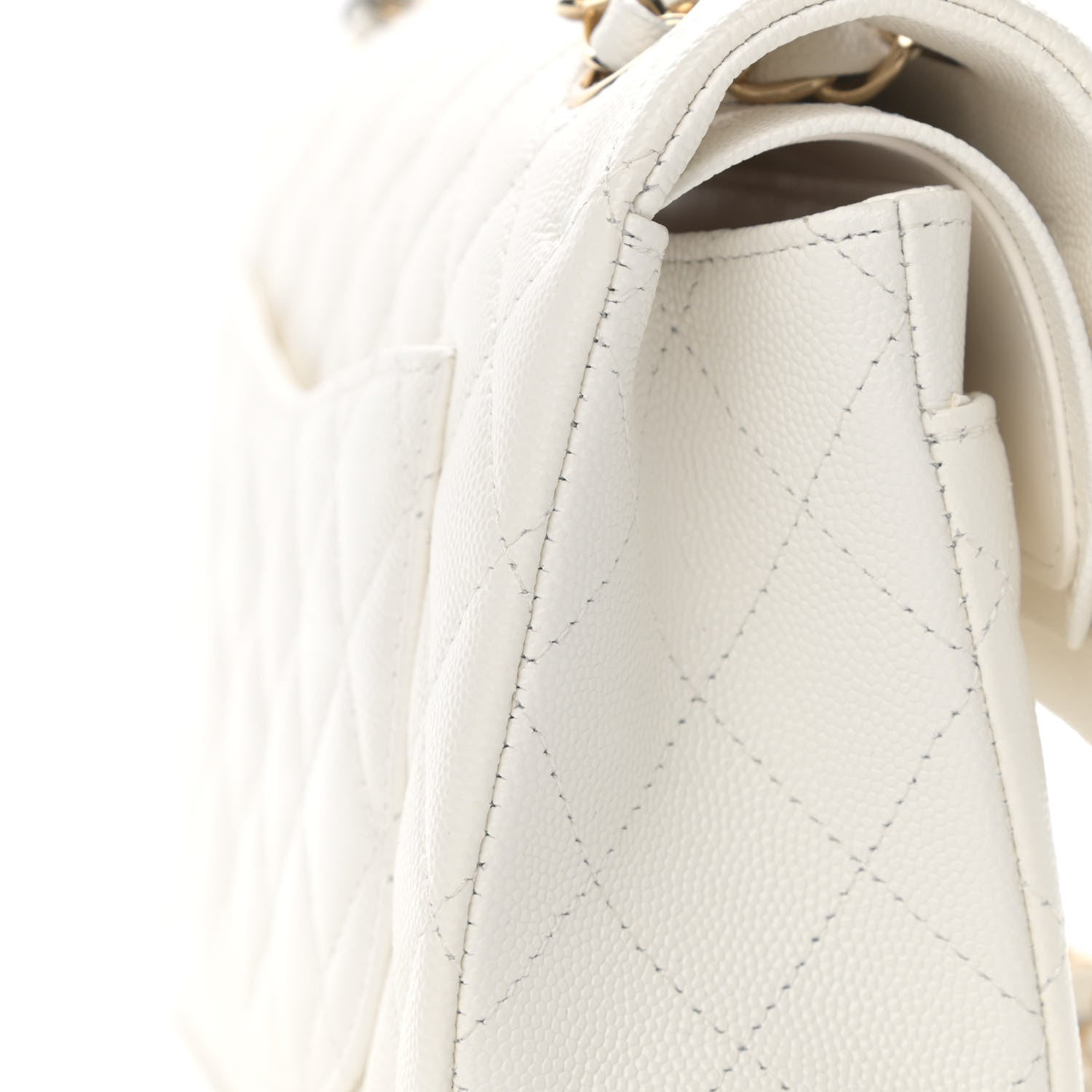 Chanel Caviar Quilted Small Double Flap White 14 of 16