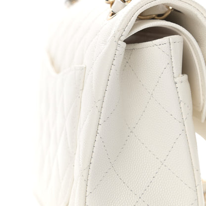 Chanel Caviar Quilted Small Double Flap White 14 of 16