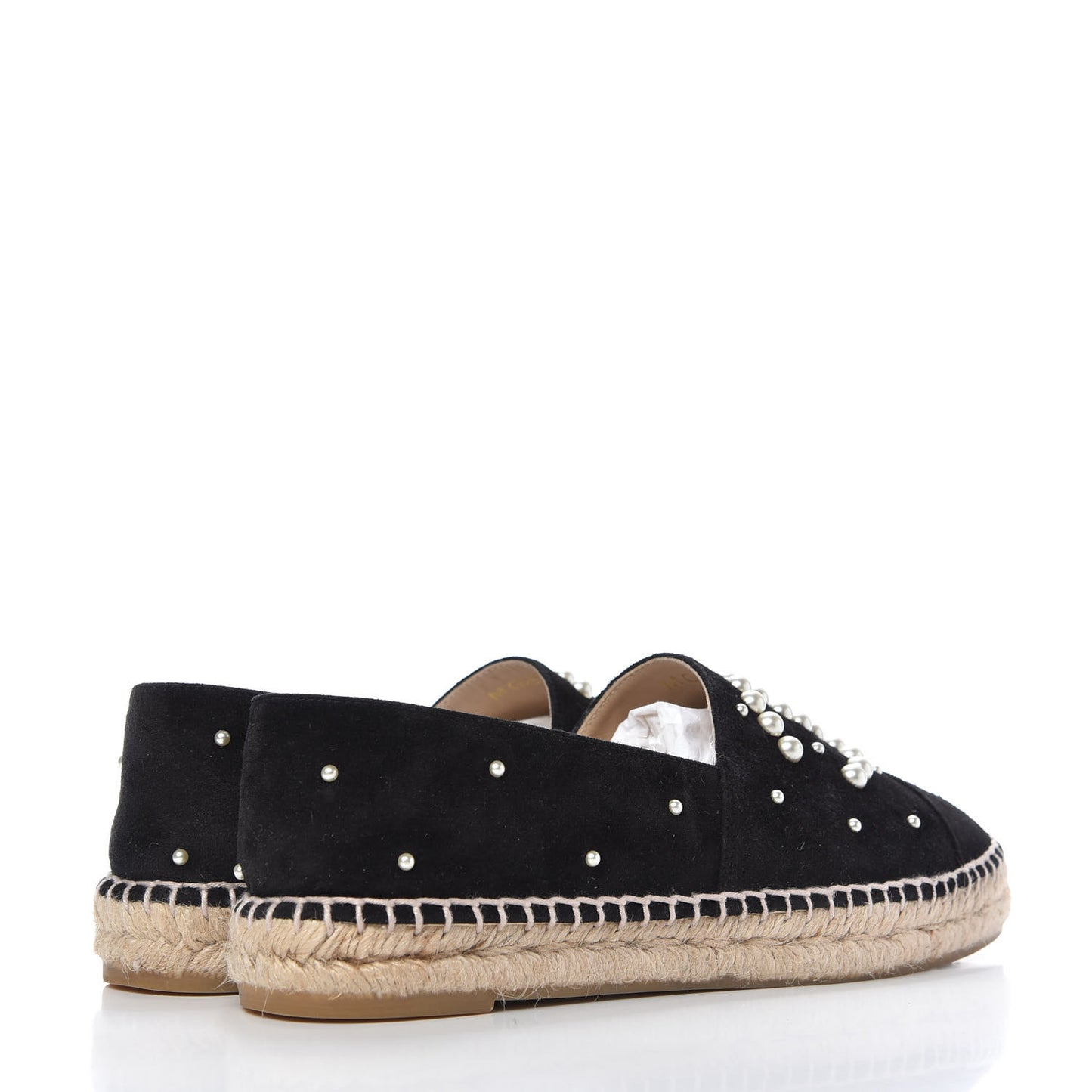 Suede Pearl CC Espadrilles 39 Black