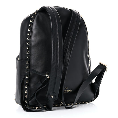 Valentino Garavani Vitello Medium Rockstud Backpack Black 2 of 16