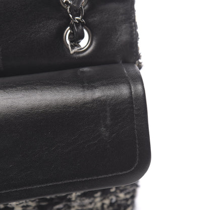 Chanel Tweed Sequin Quilted Medium Double Flap Black 10 of 13