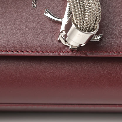 Saint Laurent Smooth Calfskin Medium Classic Monogram Kate Tassel Satchel Rouge Legion 11 of 12