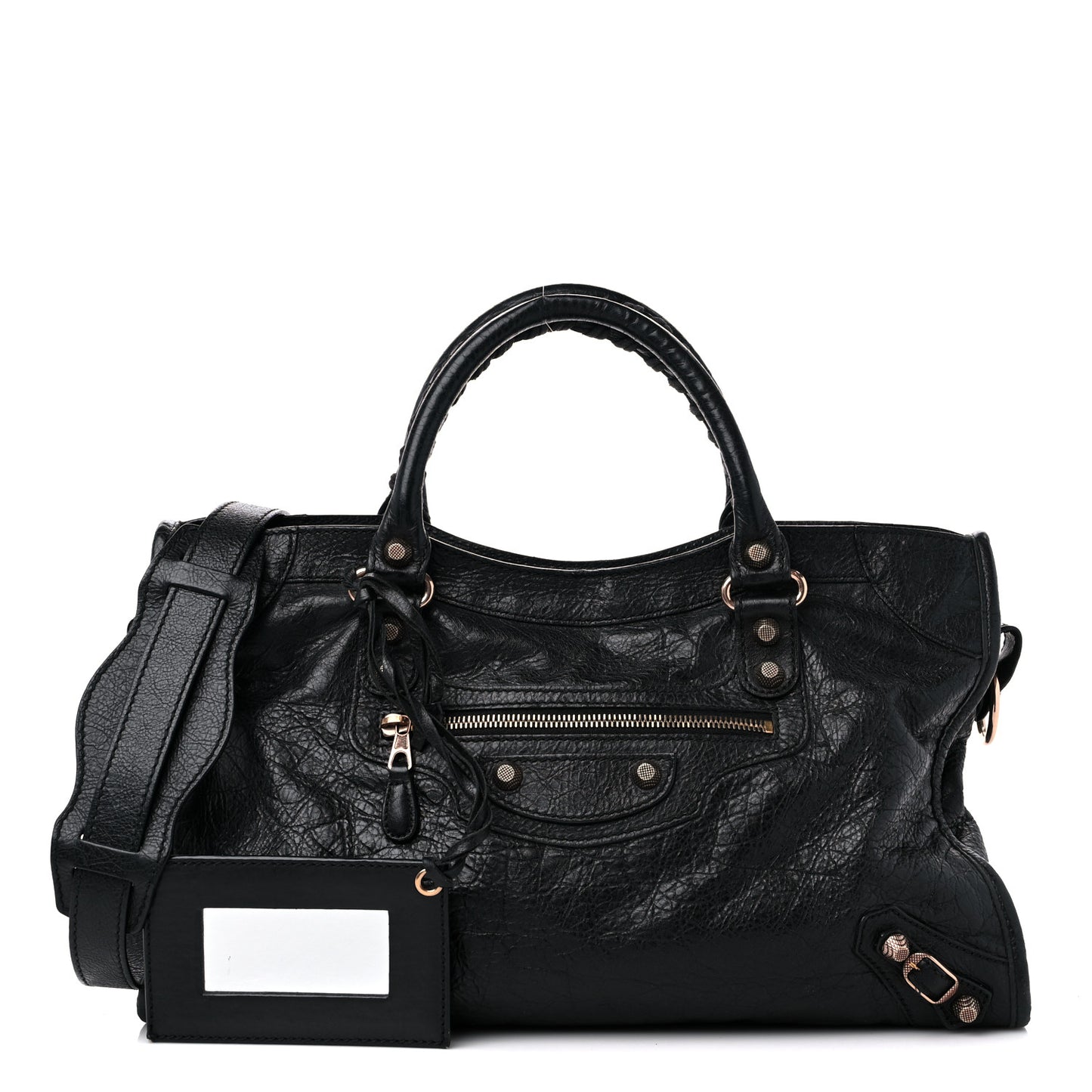 Agneau Giant 12 Rose Gold Hardware City Black