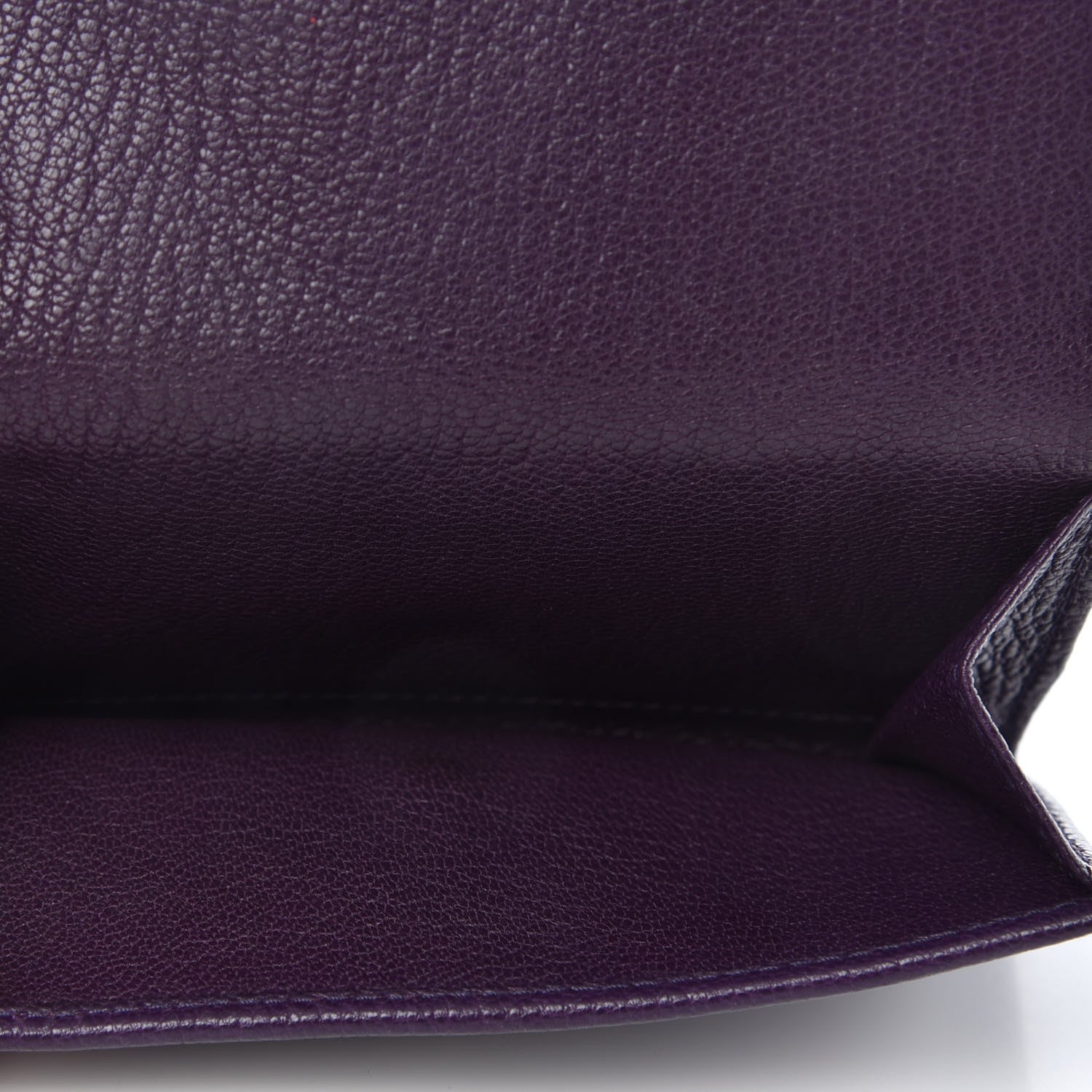 Miu Miu Goatskin Madras Flap Wallet Viola 7 of 7