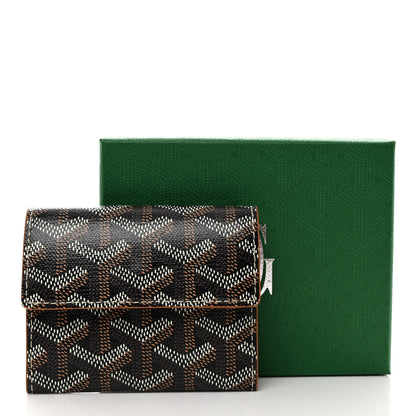 Goyard Goyardine Marigny Coin Purse Wallet Black Gold 7 of 7