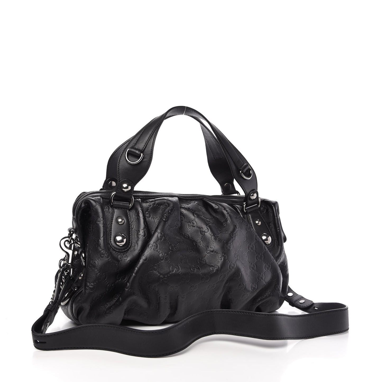 Guccissima Medium Icon Bit Boston Black