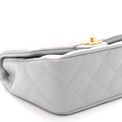 Chanel Caviar Quilted Sweetheart Flap Grey 9 of 10